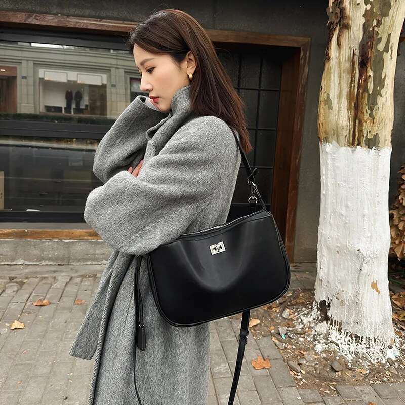 2025 New High End Single Shoulder Underarm For Women Niche Design Mahjong - Inspired Fashion Lock Square Messenger Bag