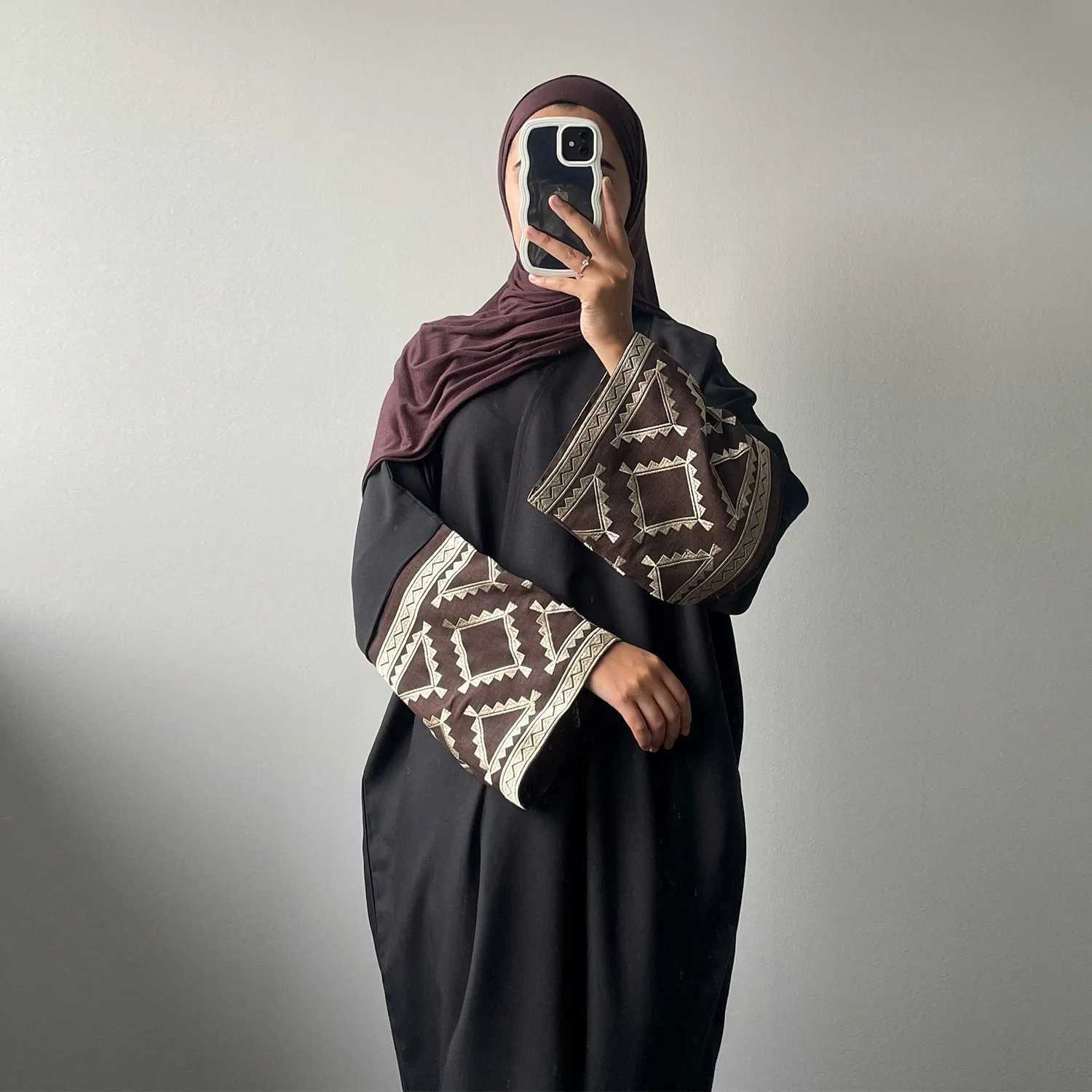 New Arrival Ramadan Embroidered Open Kimono Abaya Dubai Luxury Muslim Abayas Women Kaftan Dress Islam Clothing Robe Femme Ka X250514