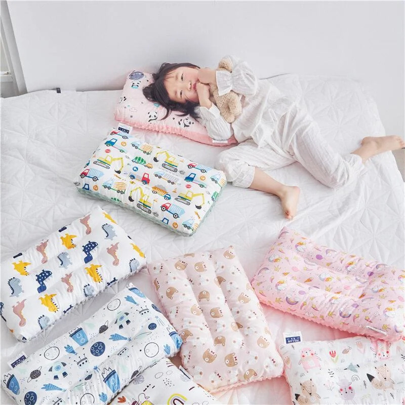 Soft Gauze Baby Pillow Comfortable Doudou velvet pillow For borns Baby Sleep Headrest Breathable Infant Kids Pillow 250514