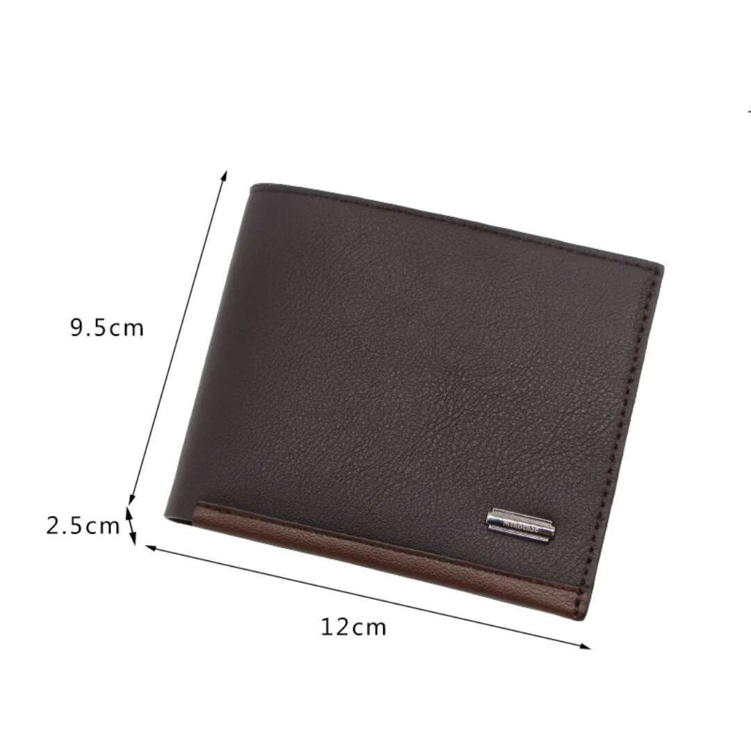 Leather Men Premium Product Real Cowhide Wallets for Man Short Black Walet Portefeuille Homme Design Purses Coin Bag