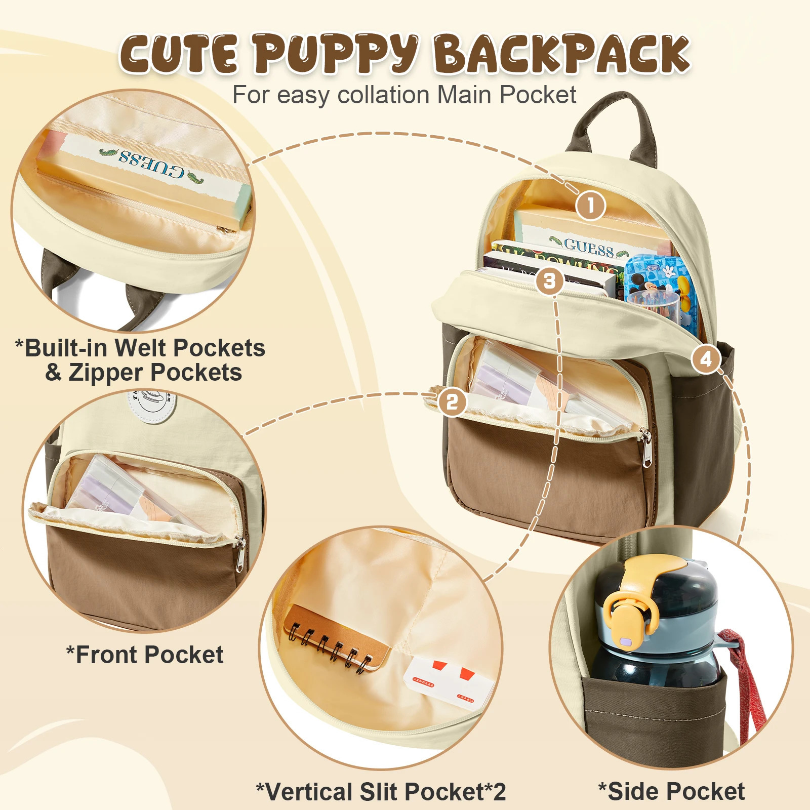 Childrens Backpack Colorful and Lightweight Schoolbag for Kindergarten KidsToddler Waterproof Cute School Backpack Travel Bag 250514