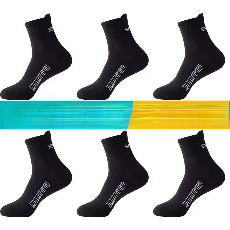 Designer Socks Spring Summer Men S Sweat Absorbing And Odor Proof Midsole Cotton Trendy Basketball Sports Socks Korean Version Sports Socks