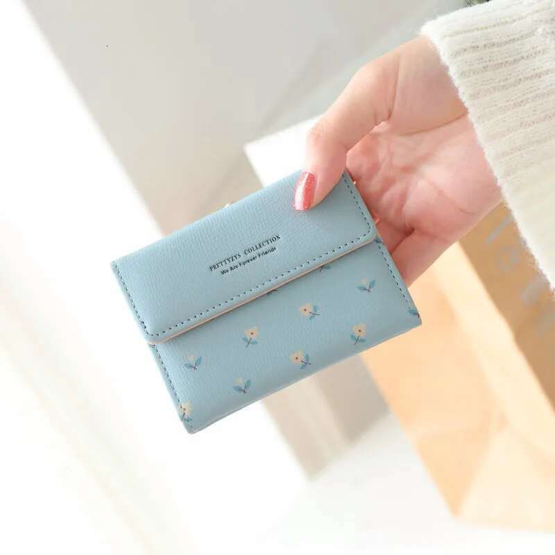 Wallets and Purses PU Leather Money Bag Female Short Hasp Purse Small Coin Card Holders Cute Girls Clutch New Women Wallet