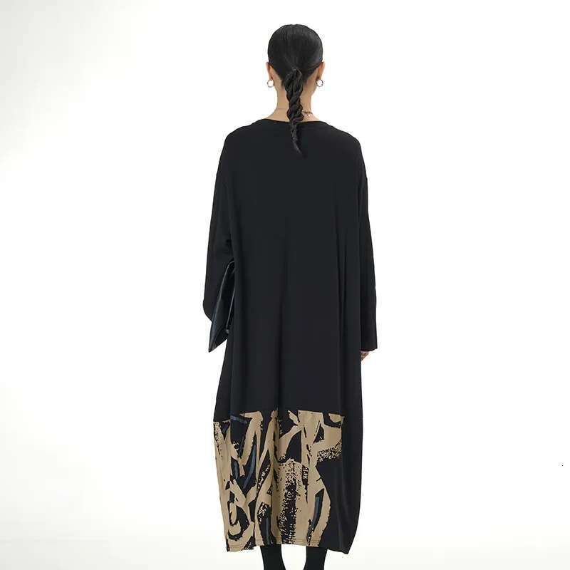 Plus Size Fashionable European Style Printed Dresses Loose Fit Slimming A- line Skirts New Arrival Spring Summer Women's...