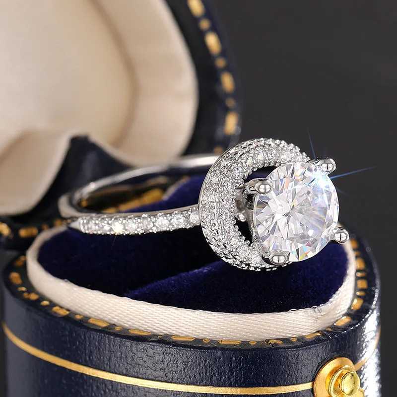 925 Sterling Silver Engagement Rings for Girlfriend rs AA Crystal CZ Proposal Rings High-quality Jewelry for WomenXJ250514