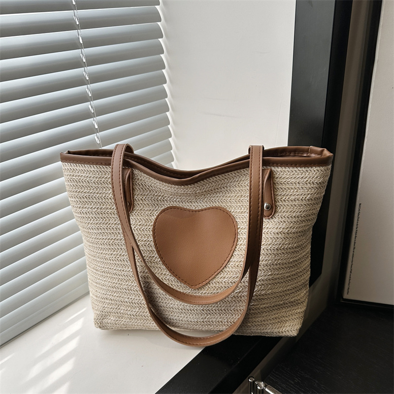 Leisure Women's Luxury Bag Literary Forest Series Shoulder Bag New Fashionable Handbag Dualuse Large New Free Delivery Designer Bag Capacity Wove
