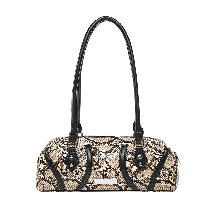Designer Pack Internet Celebrity Armpit New Fashionable Snake Pattern Personalized Handbag For Women Large Capacity Single Shoulder Pillow Bag Free Sh