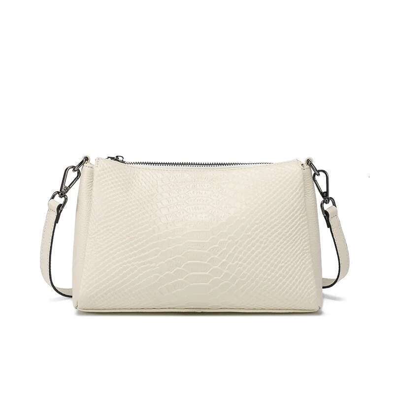 Genuine Leather Women's Underarm Mom Fashion Single Shoulder Crossbody Female Large Capacity Small Square Bag