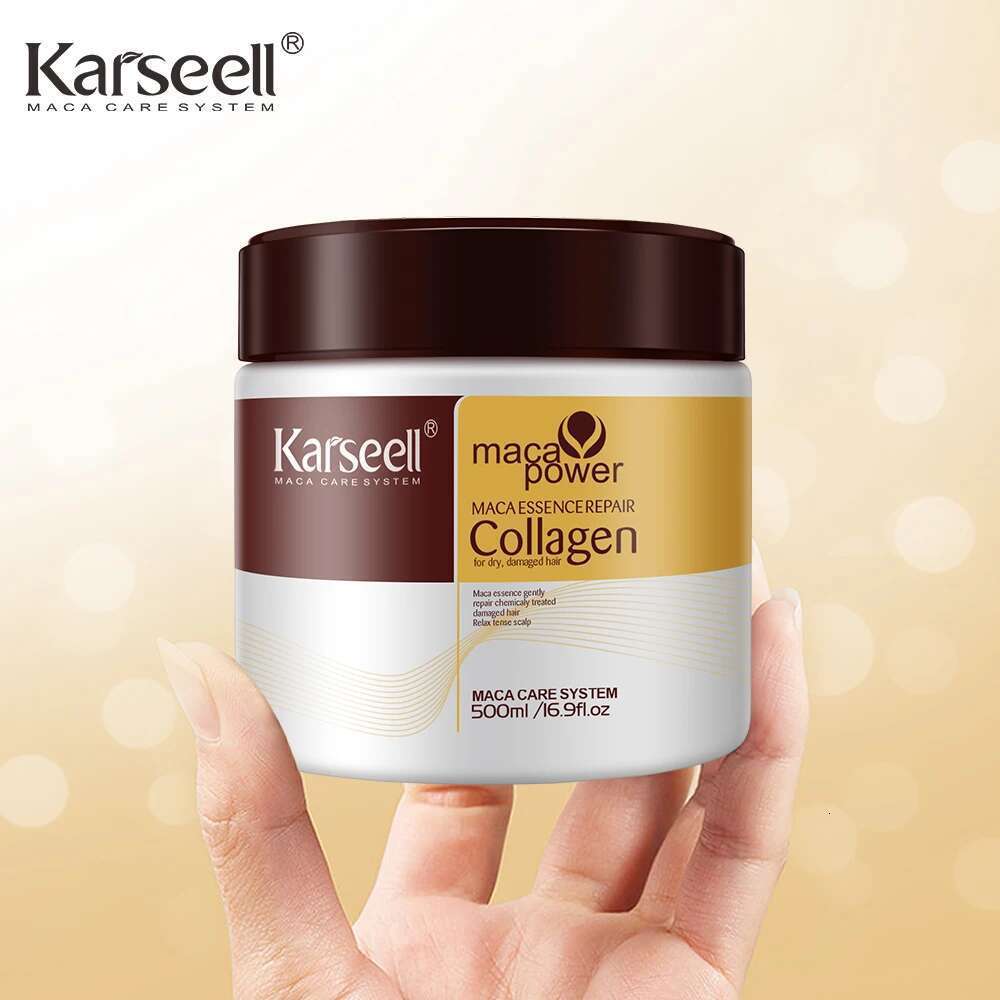 Karseell 2Pcs Collagen Treatment Deep Repair Conditioning Argan Oil Mask Essence For Dry Damaged All Hair Type