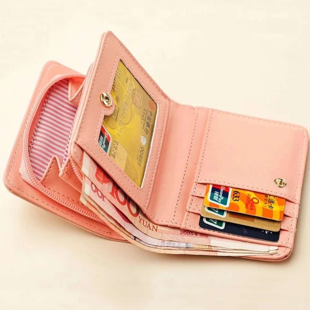 Kitty Purses for Women PU Leather Cute Short Wallets Zipper Coins Bag Women's Wallet Credit Card Holder Female Handbags