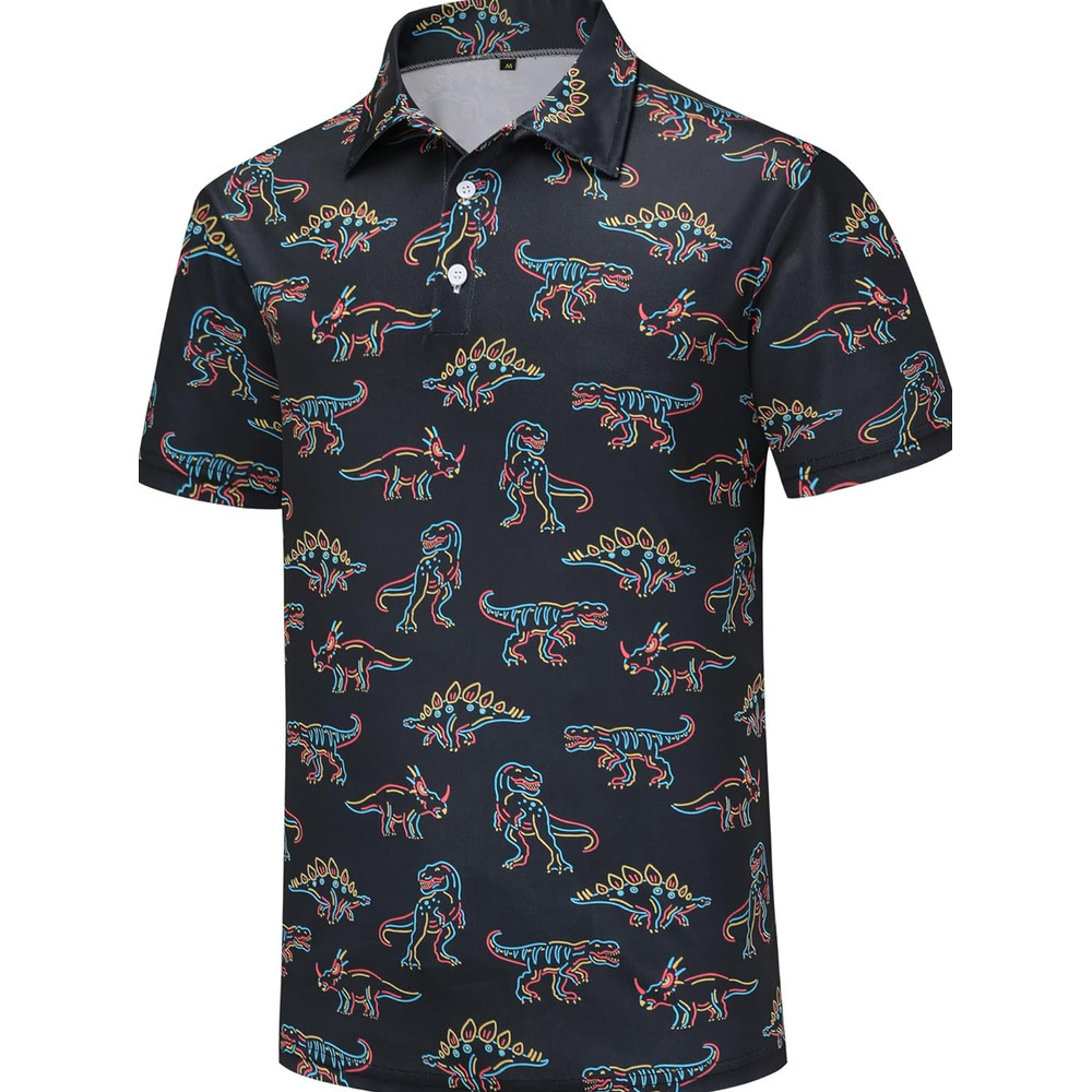 Mens Polo shirt Funny Golf Shirts for Men Dry Fit Short Sleeve Print Mens Golf Polo Shirts for Men Polos shirts tshirt Casual tops summer clothes fash