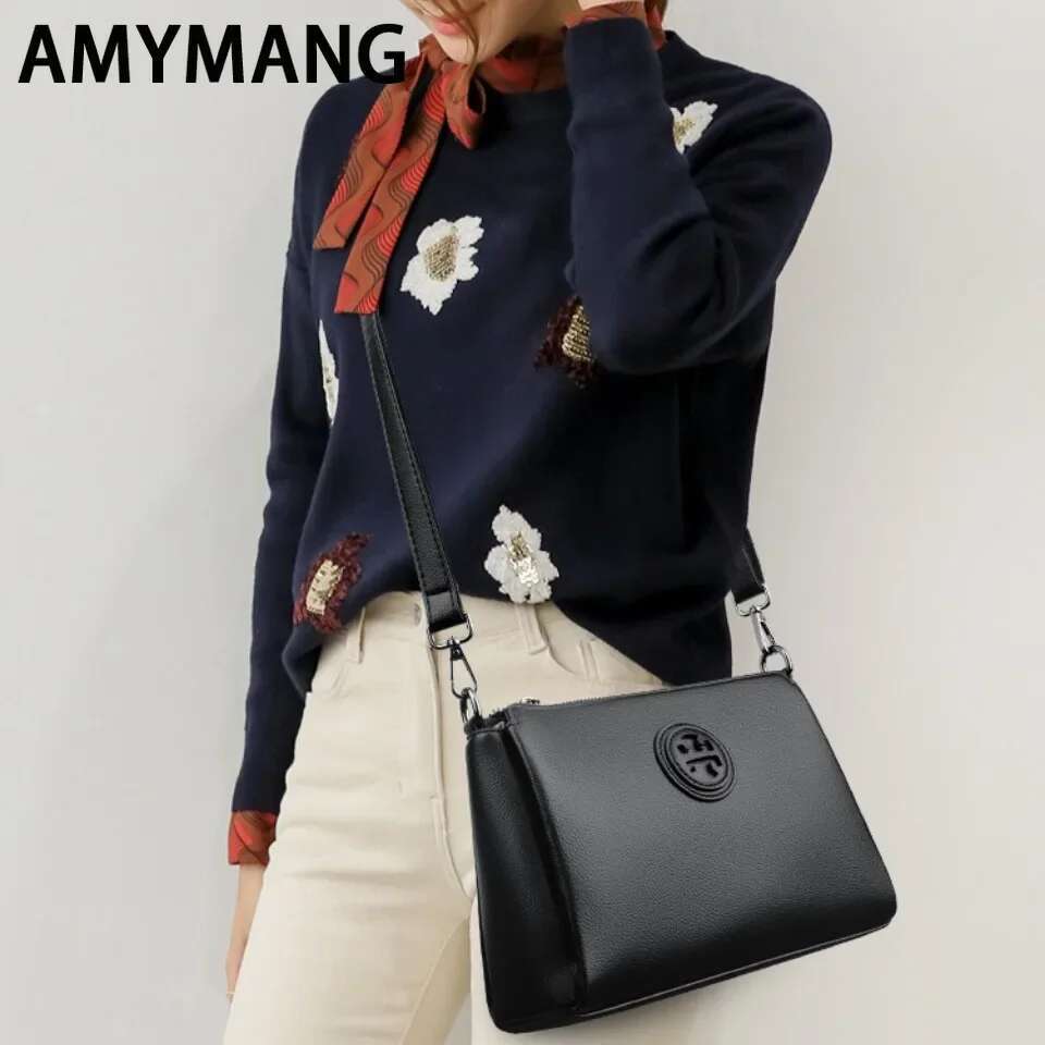 Versatile PU Crossbody for Women Stylish High Quality Brand Design Zipper Solid Color Pattern Casual Daily Use Shoulder Bag
