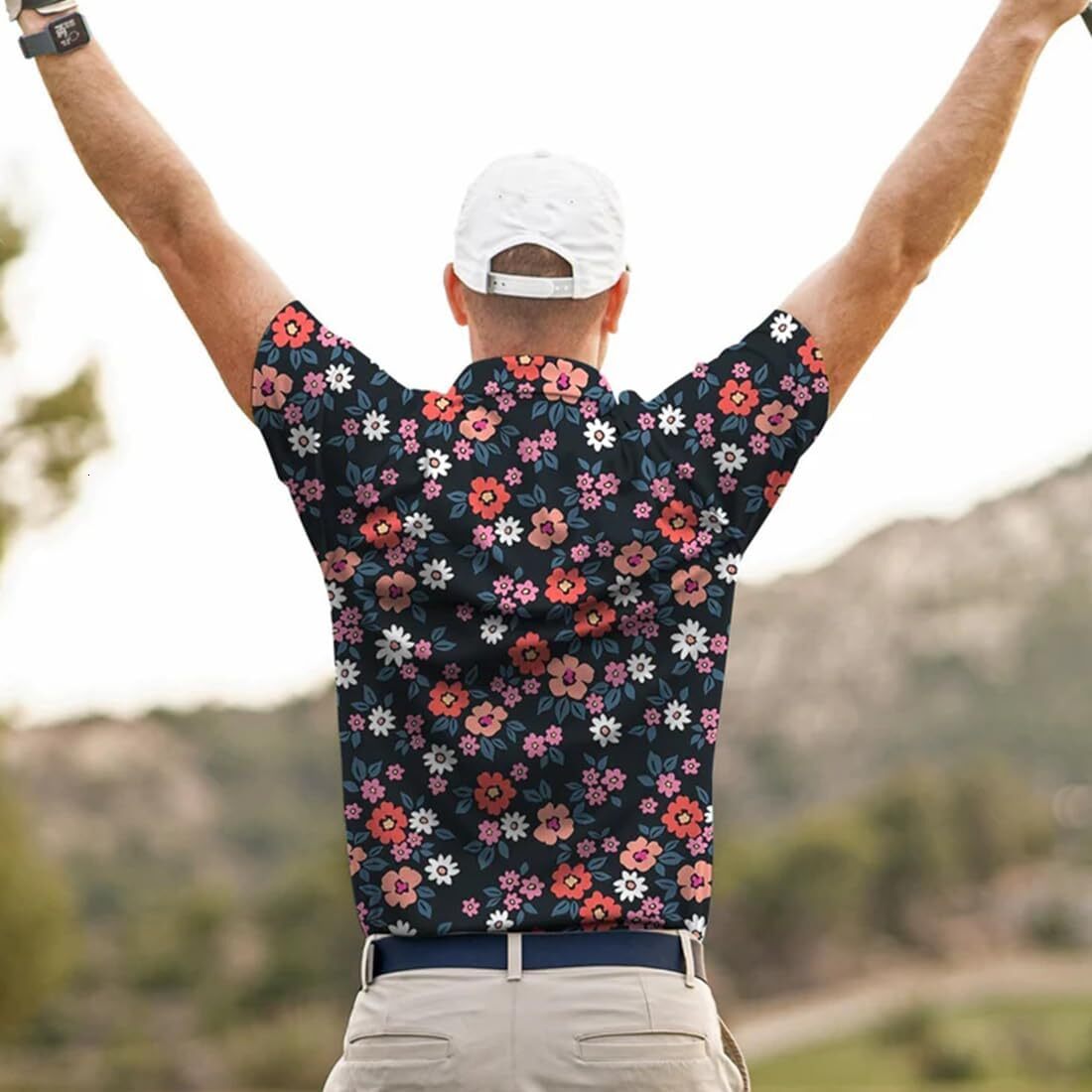 Mens Polo shirt 3D Printed Mens Golf Shirt Moisture Wicking Quick-Dry Performance Polo Shirts for Men Polos shirts tshirt Casual tops summer clothes