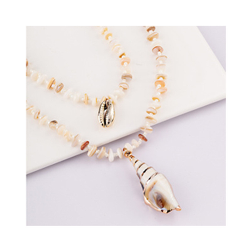 Necklace Set with Two Pieces of Stone and Shell Shells for Direct Sale