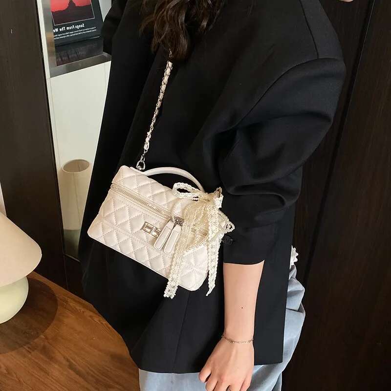 Elegant Vintage Tote Bag For Women Minimalist Leather Crossbody Handbag Designer Messenger Purse Stylish Large Capacity