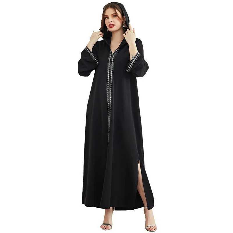 Morocco Kaftan Women Muslim Hooded Maxi Dress Eid Ramadan Djellaba Dubai Abaya Turkey Robe Islamic Clothing Jalabiya Vestidos X250514