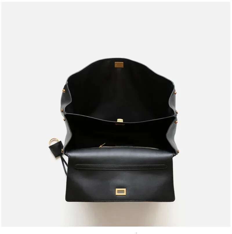 Gold Rodeo Lock Designer Bags Genuine Leather Large Capacity Portable Underarm for Casual Commuting Women's Bag