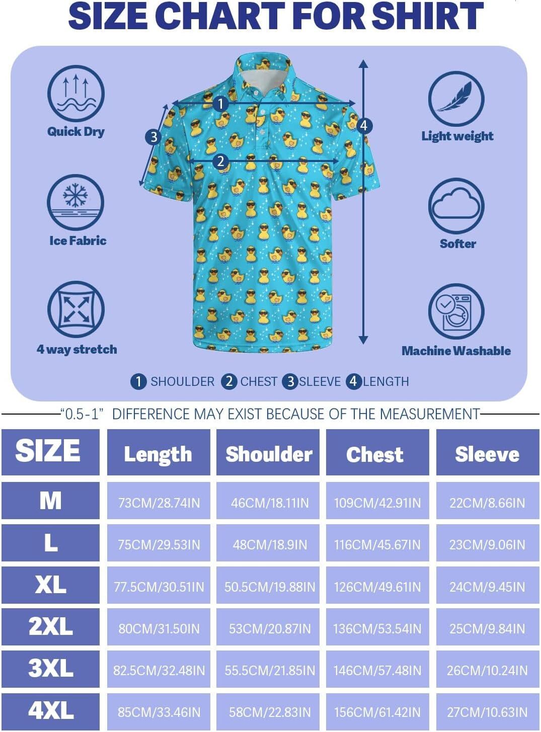 Mens Polo shirt Funny Golf Polos for Men Funny Print Short Sleeve Shirts Quick Dry Polo Shirts Hawaiian Shirt Performance Golf Outfits Polos shirts ts