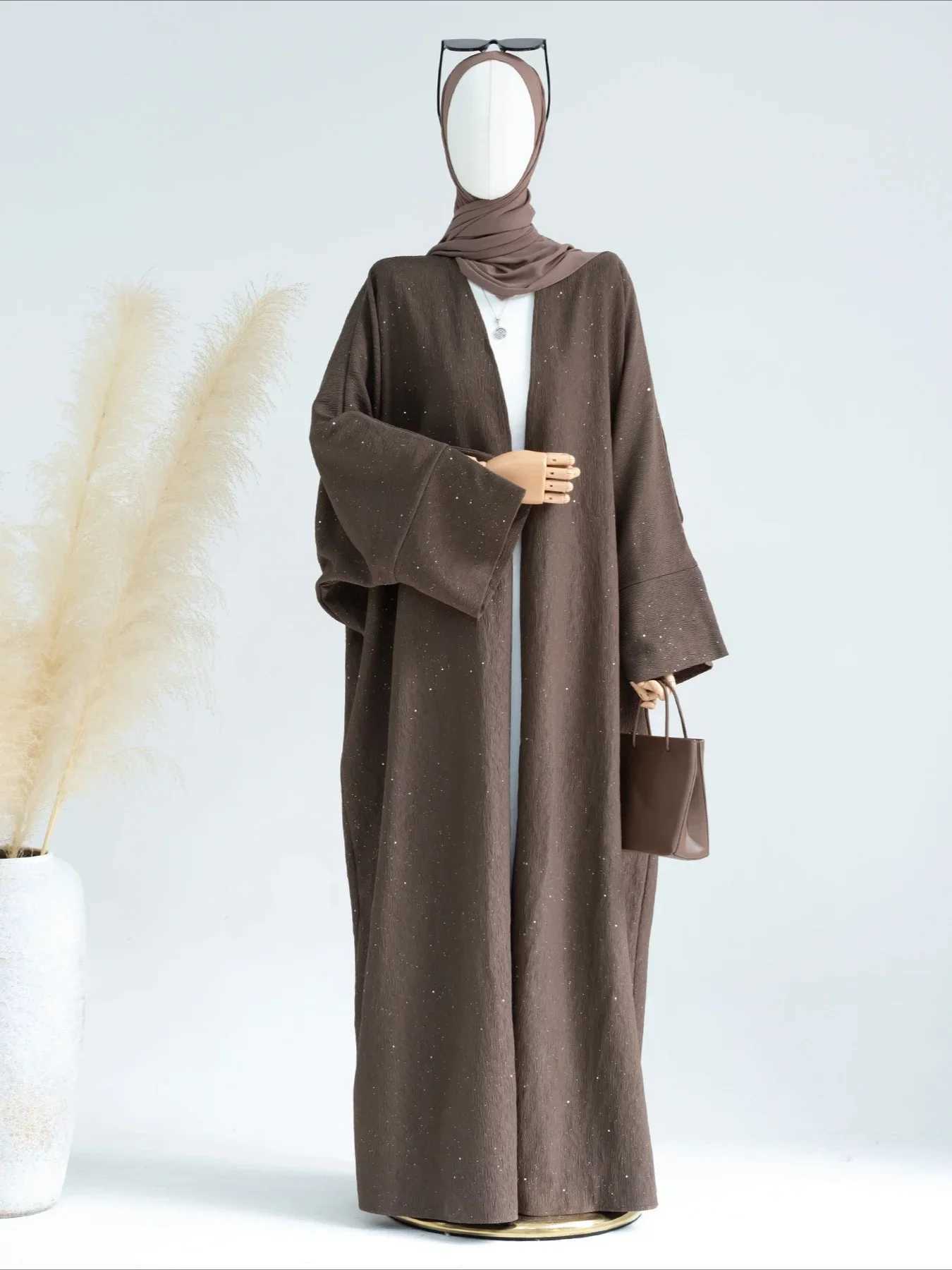 Muslim Open Abaya for Women Modest Dresses Ramadan Eid Arab Cardigan Robe Morocco Dubai Abayas Kaftan Islam Vestidos Jalabiya X250514