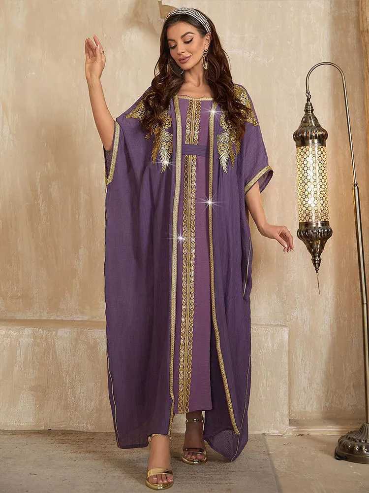 2025 Luxury Elegant Arab Kaftan Jalabiya Party Evening Modest Dress Women Embroidered Applique Muslim Dubai Abaya Vestidos 2pcs X250514