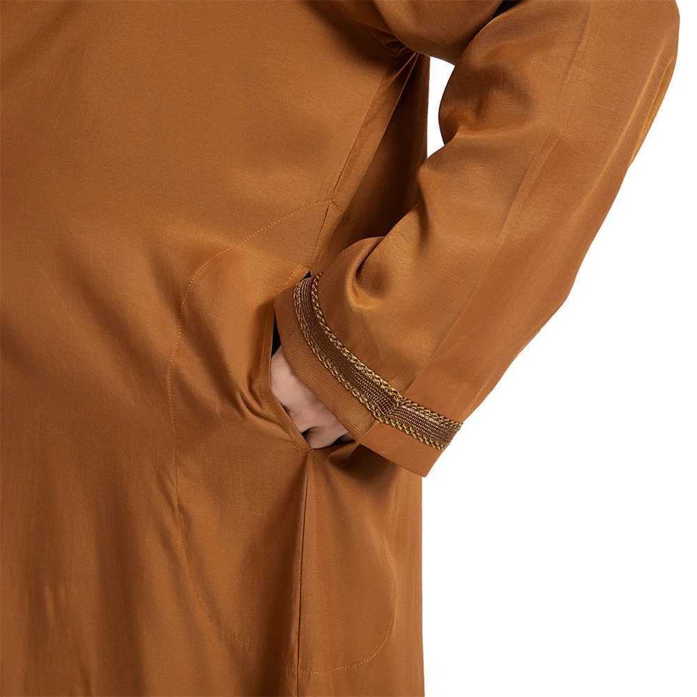 Men Muslim Robes Islamic Clothing Dubai Arabic Abaya Kaftan Eid Mubarak Prayer Maxi Jubba Thobe Man Traditional Costume Kimono X250514