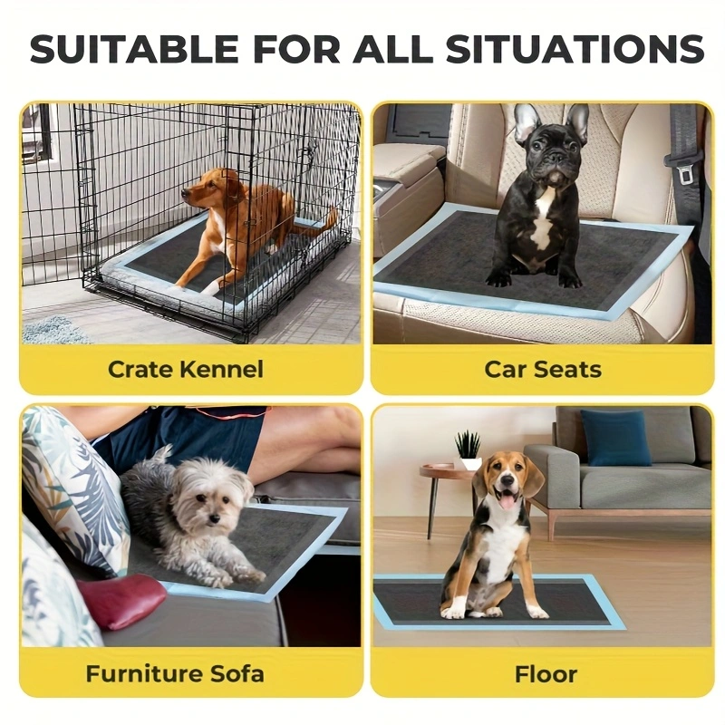 Disposable Heavy Duty Puppy & Cat Pee Mats with Built-in Scent Blockers Ideal Solution for Tidy Living Spaces