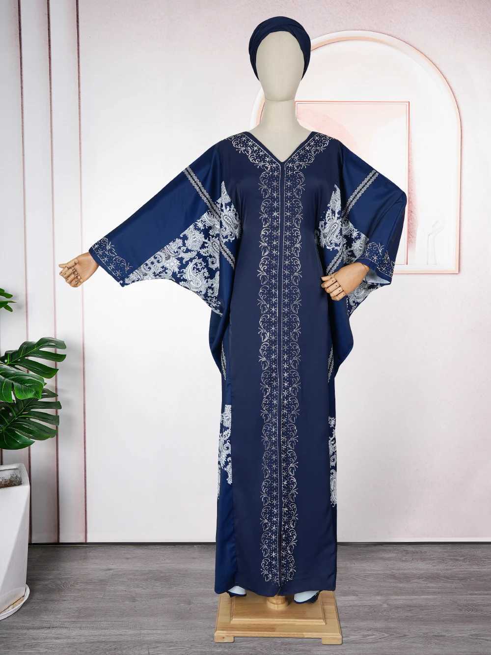 2025 Abayas For Women Dubai Luxury 2025 African Muslim Fashion Dress Caftan Marocain Evening Party Dresses Boubou Robe Djellaba Femme X2505142