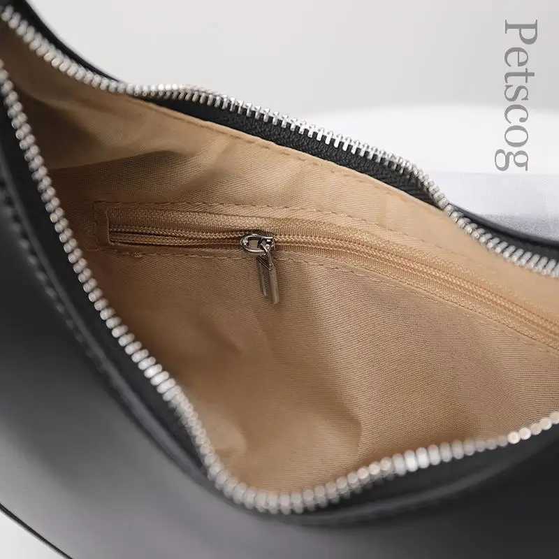 White Shoder Bags For Wen Pu Leather Solid Color Half Mo Crossbody Bag Designer Lady Handbags Ladies Underarm Bags Z250514