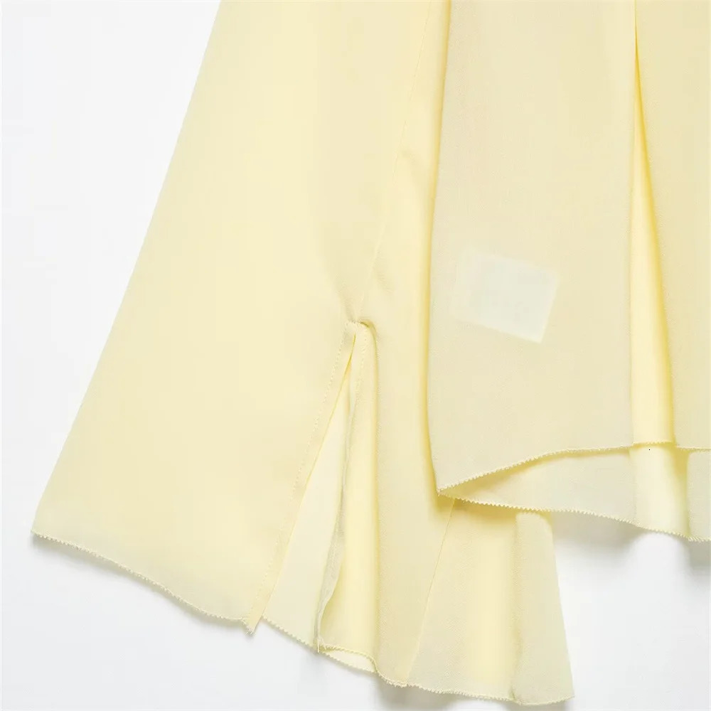 UNIZERA Womens Shirt with Strap Chiffon Loose Long Sleeve Solid Color Temperament Summer Style 250514