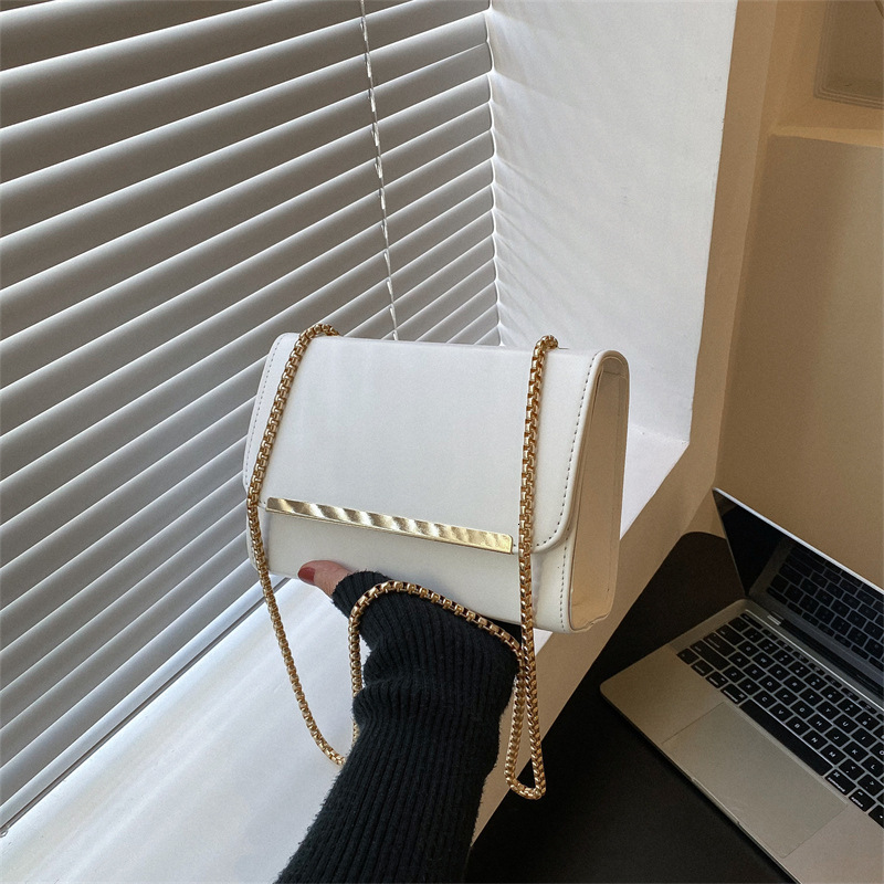 Free Delivery Designer Bag Minimalist Texture 2025 New Trendy And Fashionable Women's Leisure Chain Single Shoulder Diagonal Cross Solid Color Sm