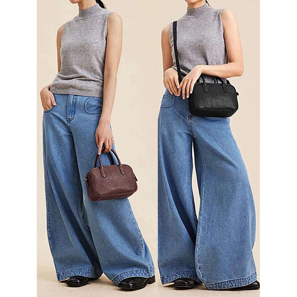 MIYIN Classic Vintage PU Leather Women's Handbag Solid Color Fashion Designer Messenger High Quality Underarm Shoulder Bag