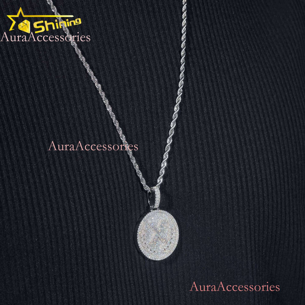 Hop Hip Iced Out Jewelry Pass Dia Tester Sterling Sier Moissanite Pendant Men Fashion Charm Pendants