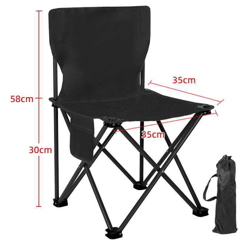 Outdoor Oxford cloth camping backrest leisure portable picnic folding fishing chair art student stool