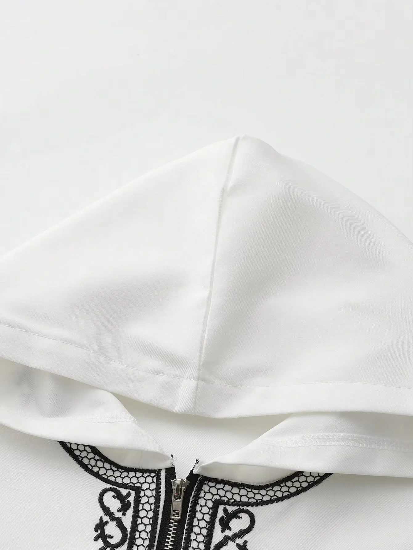 Mens hooded robe Abaya luxurious embroidery with side pockets traditional Muslim mens Moroccan style clothing X250514
