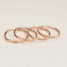 Non Adjustable Simple Custom Name Ring Personalized Stainl Steel Engraved Name Jewelry Valentines Day Couple Gift For rXJ250514