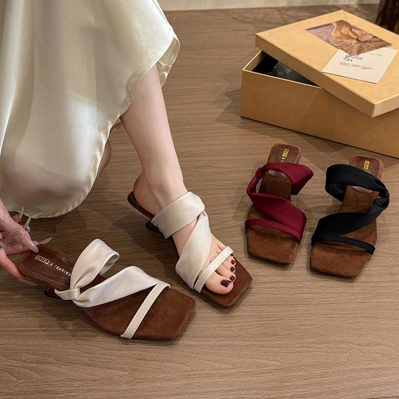 Gladiator Summer Women Slippers Concise Strange Style Mules Shoes Ladies Outdoor Party Dress Sandalias W250514