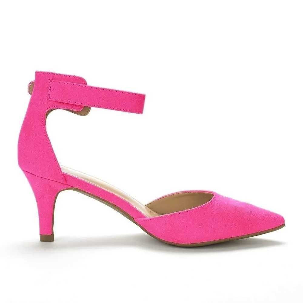 Women Sandals Summer Ladies Bridal Suede 5cm Thick Heel Pumps Wedding Party Shoe Newest Woman Open Toe Sexy Ankle Straps Sandal W250514