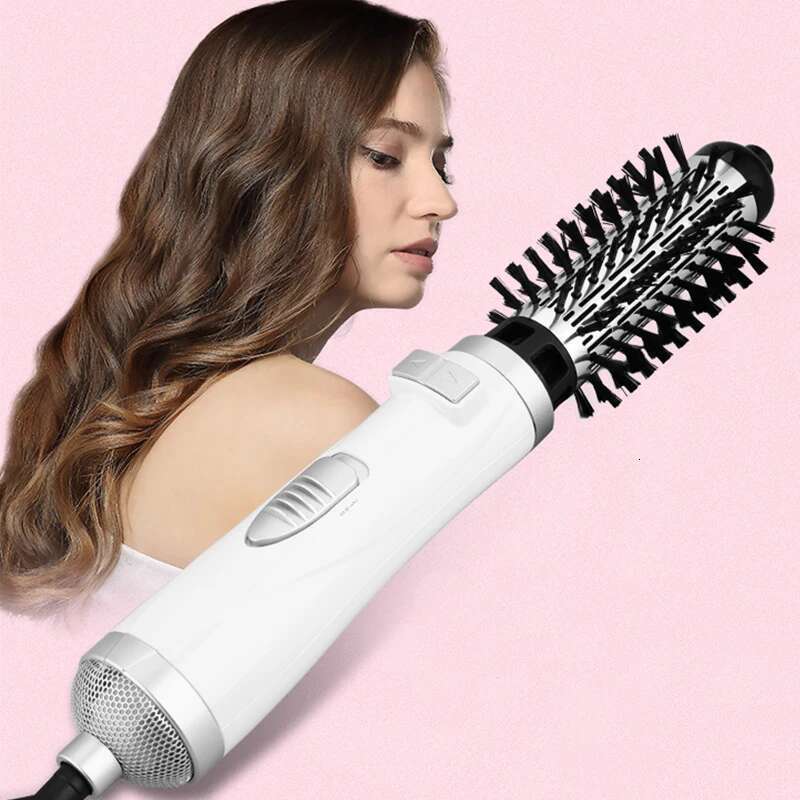 2-in-1 Hot Air Spin for Styling Smoothing and Straightening Auto-rotating Ionic Round Blow Dryer Brush Volumizer