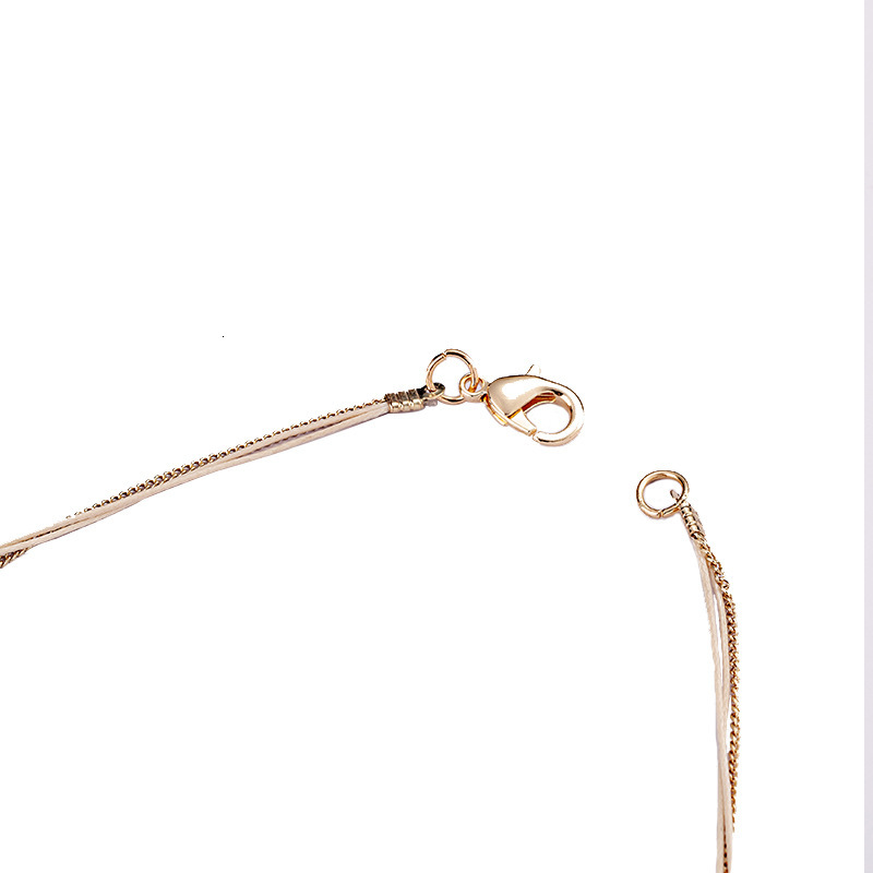 Electroplated tooth shell wax wire chain exquisite artificial necklace for direct sale