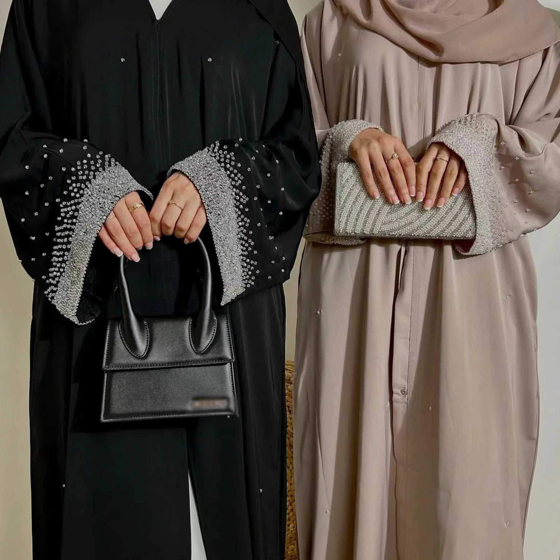 Eid Plain Open Abaya Dubai Muslim Modest Dress Have Buckle Robe Kimono Femmes Musulmane Islam Clothing Abayas For Women Kaftan X250514