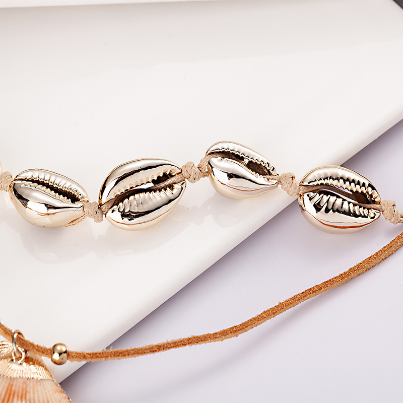 Two sets exquisite necklaces made of Korean veet, including scallops and scallops, are available for direct sale