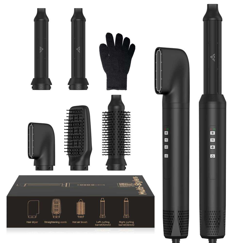 Multistyler 5 In 1 Dryer Curling Iron Straightener Set Hot Air Brush Multi Styler Professional Hair Styling Curler