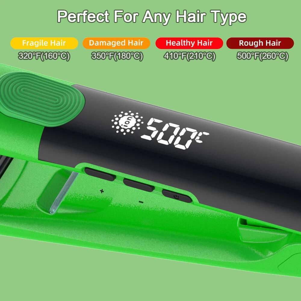 Plasma Flat Iron 500F Vibrate Straightener Keratin Treatment For Frizzy Recovers The Damaged Hair Irons