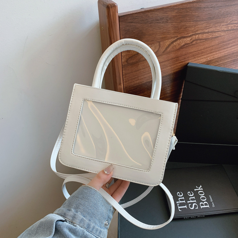 New White Simple New Free Delivery Designer Bag Luxury Bag Fashionable Transparent With Large Capacity Makeup Storage Bag Portable And Luxury Feel Han