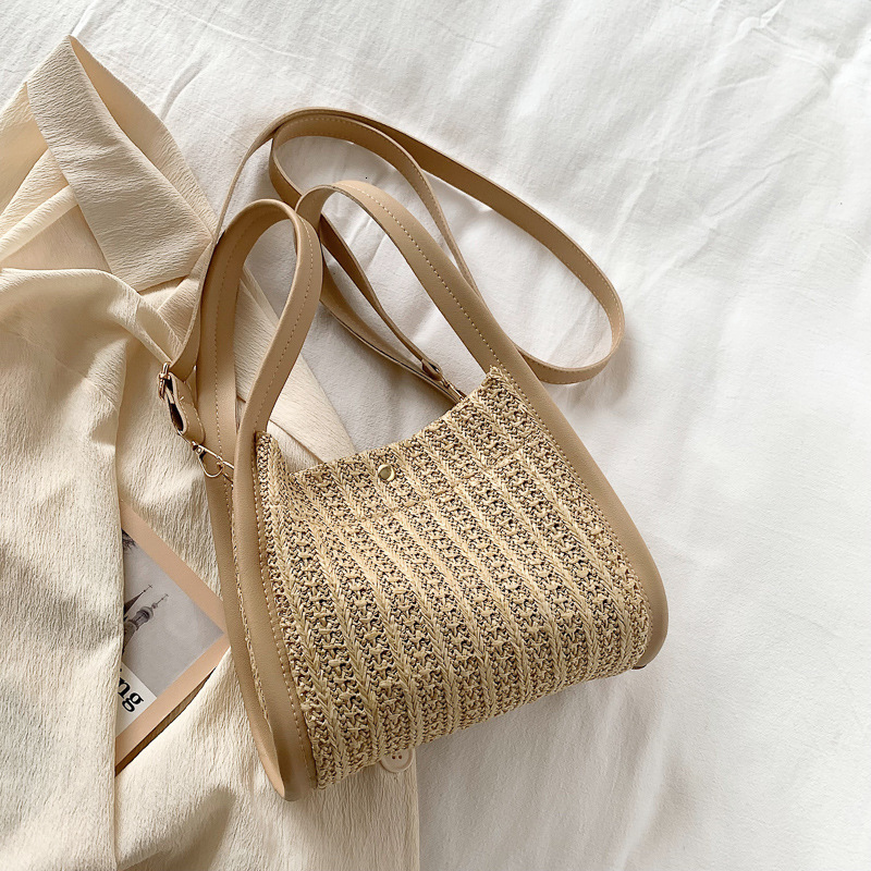 Luxury Bag Forest Style Versatile Casual Single Shoulder Women S 2025 Large New Free Delivery Designer Bag Capacity Underarm Commuting Handheld Straw 