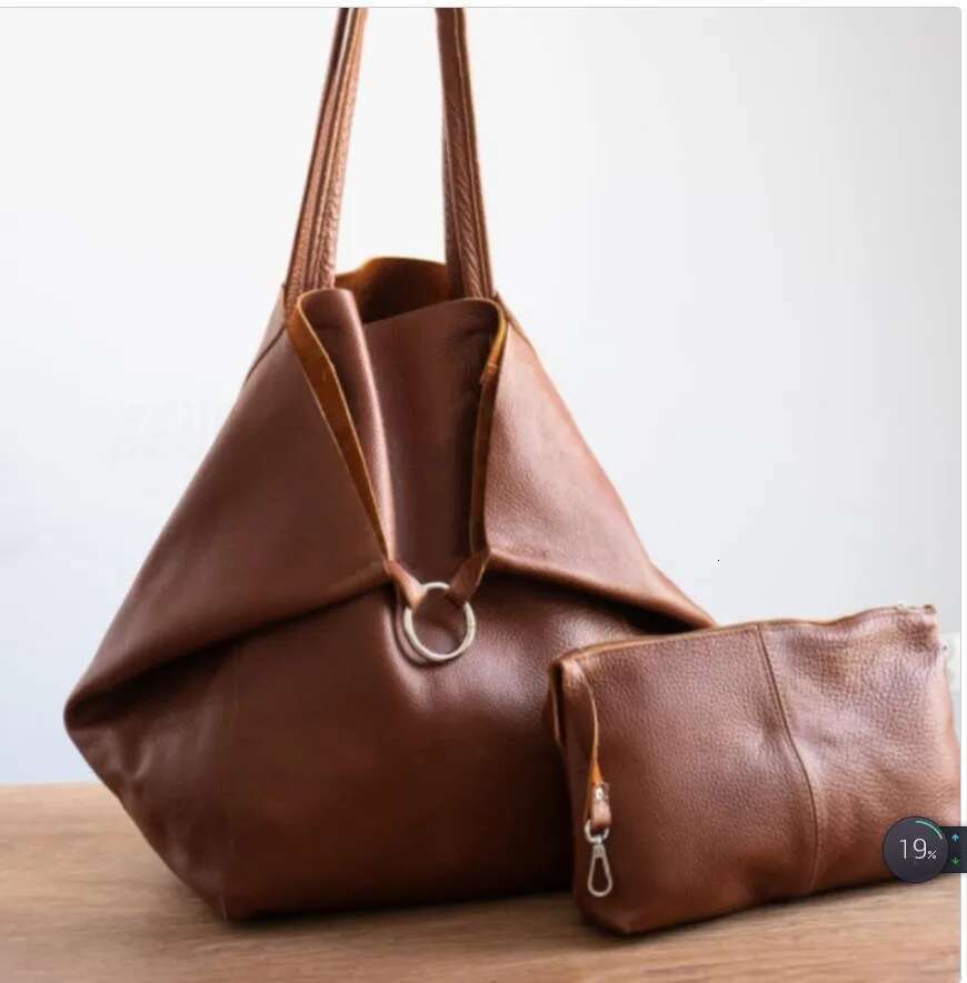 2023 Soft Pu Leather Hand Big Tote Retro Lady Shopper Purses Casual Over Large Women Shoulder Bags Designer Handbags