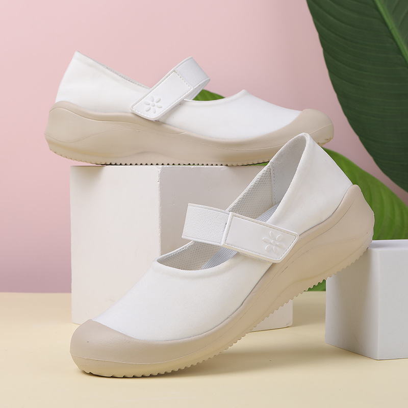 Large Size Women S With Velcro One Foot Casual Shoes Breathable Lightweight Soft Soled Casual For Summer Mom S Shoes Ddmysaturn