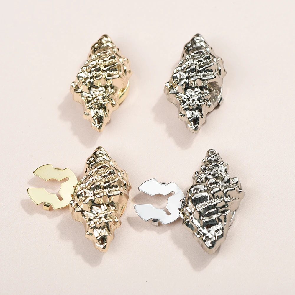 2Pcs Summer Vacation Ocean Conch Shirt Button Cover Cufflinks Sleeve Button Women Jewelry Decoration Gift 250515