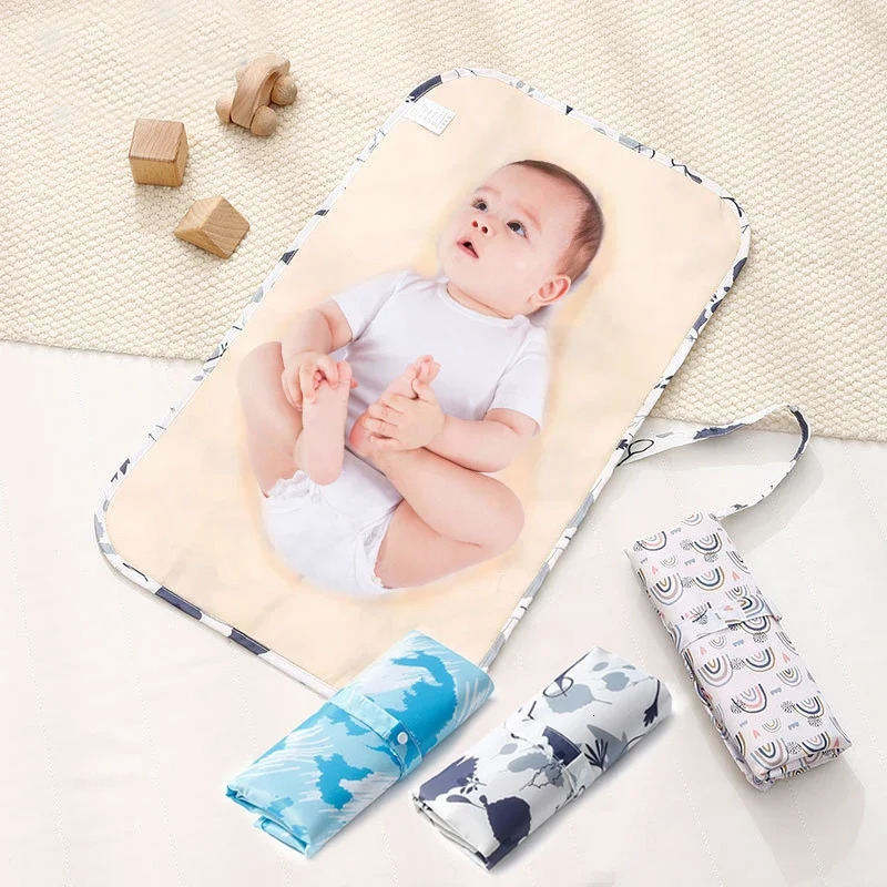 Foldable Baby Diaper Changing Pad Waterproof born Diaper Pad Portable Toddler Changing Table Durable Oxford Baby Diaper Sheet 250515