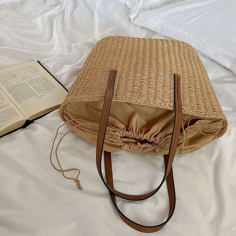 Summer Straw Beach Tote bag New Designer Bag Large Capacity Woven Raffia Handbag